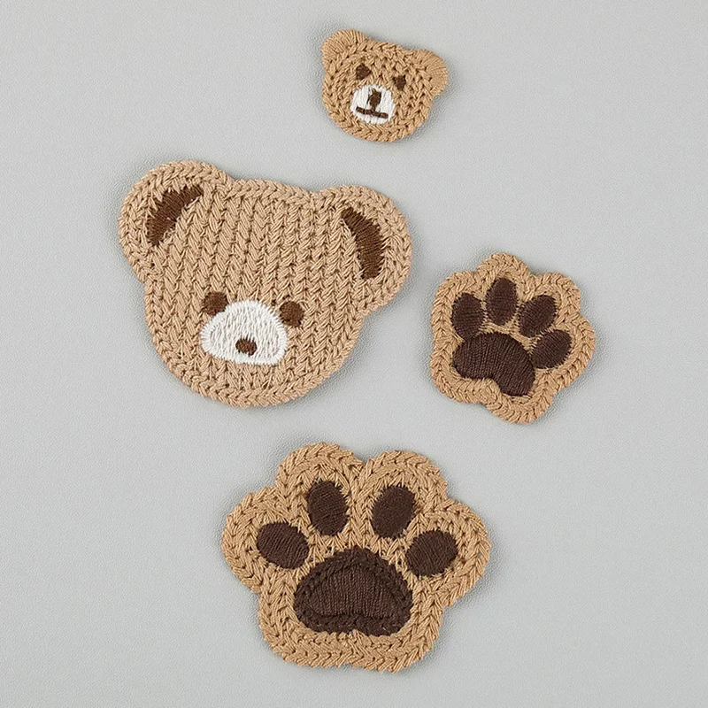 DIY Versatile Cartoon Teddy Bear Embroidery Patch Bag Down Jacket Phone Case Hair Decoration Shoes Socks Sweater Patch Patch
