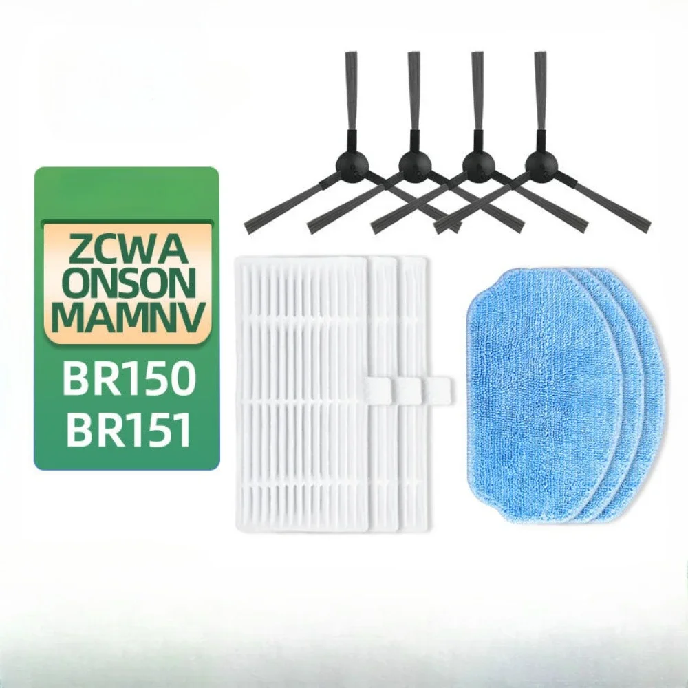 For ZCWA ONSON MAMNV BR150 BR151 Sweeper Haier TL30U1 Side Brush Filter Rag