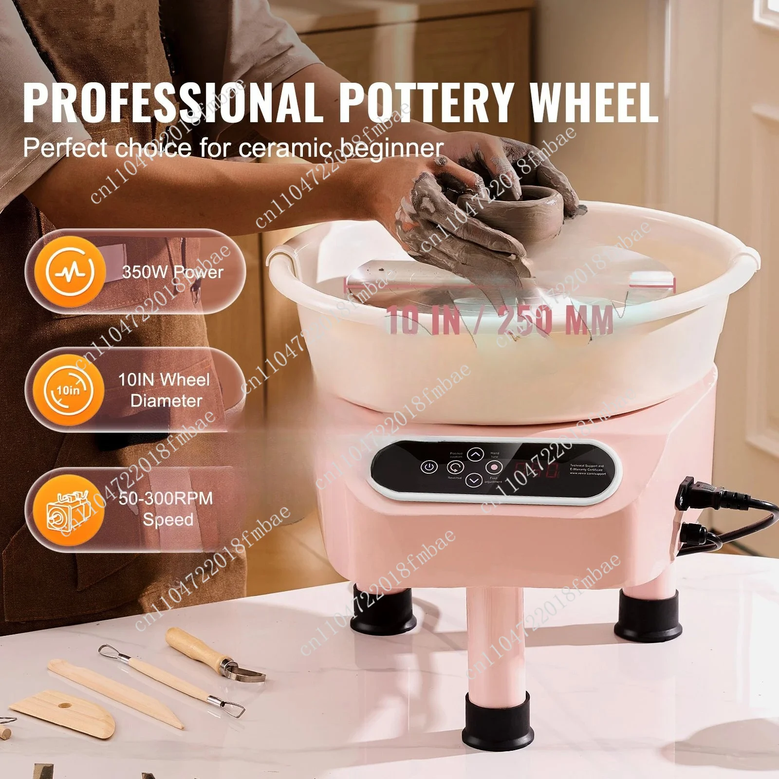 3 support legs, suitable for DIY process LCD screen 450W ceramic molding machine ceramic wheel 28cm direct drive ceramic wheel