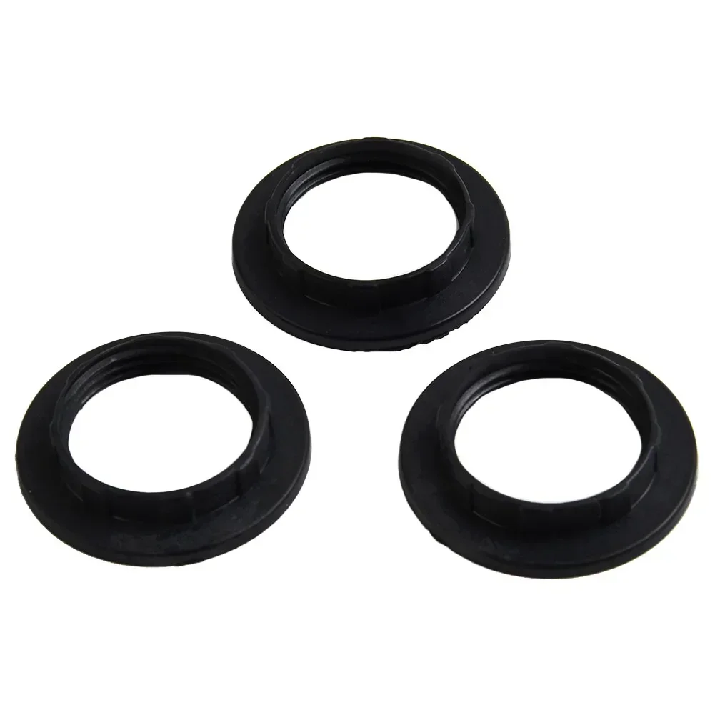 3Pcs E14 Plastic Lampshade Collar Ring Thread Lamp Light Shade Parts Bulb Holder Adapter Washer Transverter Retaining Fitting