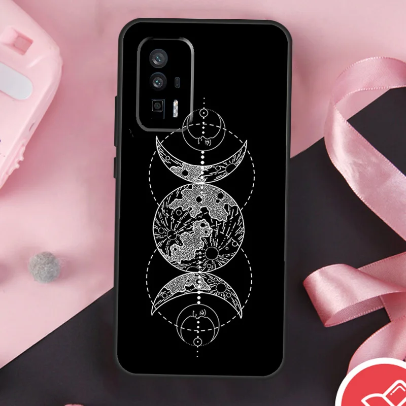 Occult Witchcraft Moon Gothic Witch Case For POCO F6 Pro X6 X5 X3 F3 F5 M6 M5s Xiaomi 14 Ultra 12 13 Lite 11T 12T 13T Pro Cover