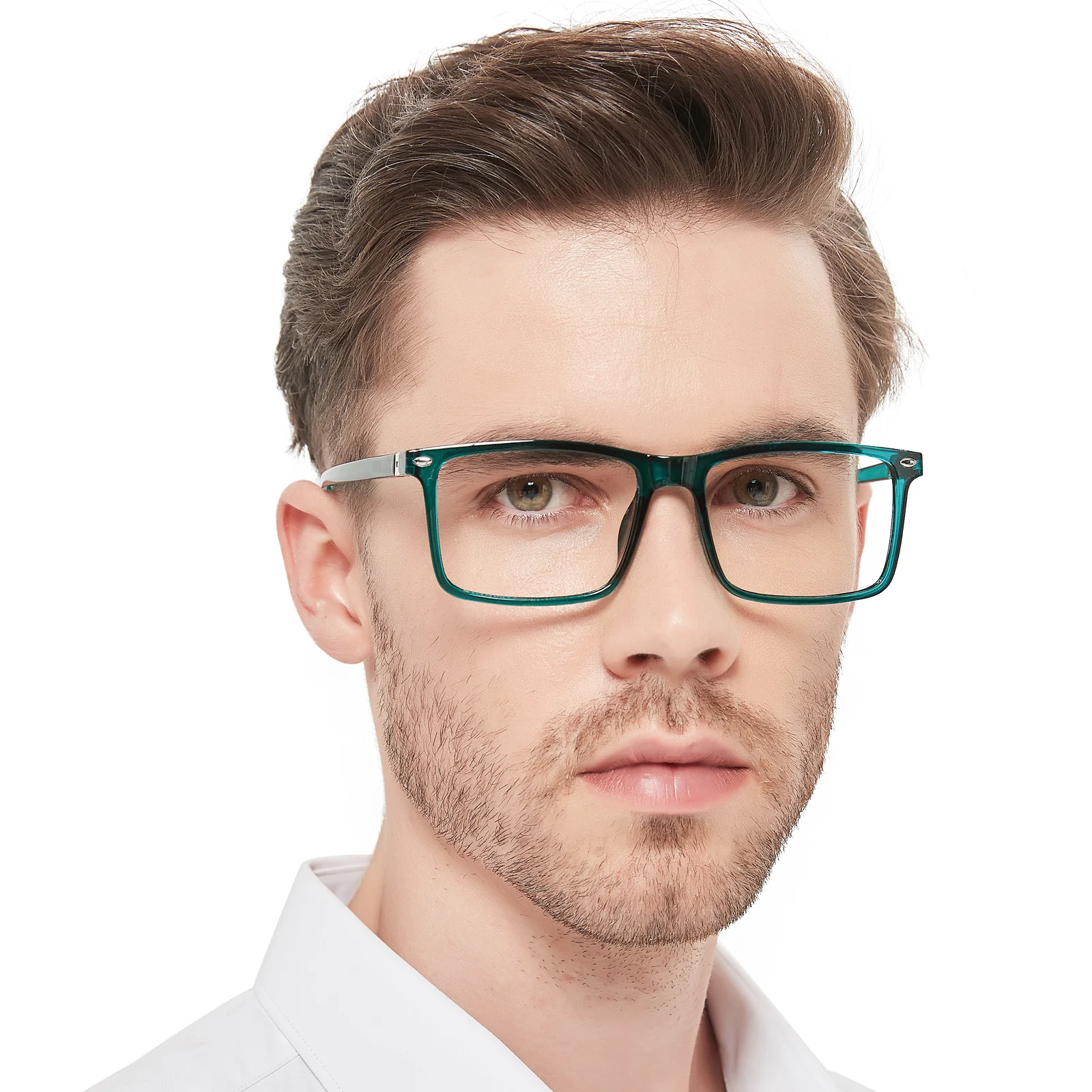 

OCCI CHIARI Square Eyewear Reading Glasses Men Finished Eyeglasses Reading Presbyopia Computer Eyewear Male Reader