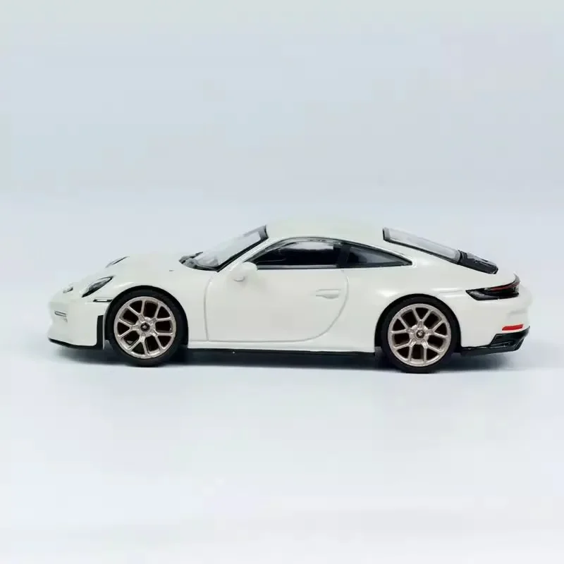 نموذج سيارة صغير Gt 1/64 بورش 911 992 GT3 بجولة سيارات مصنوعة من خليط معدني نموذج محاكاة غرفة عرض نموذج الصبي مجموعة هدية عيد ميلاد