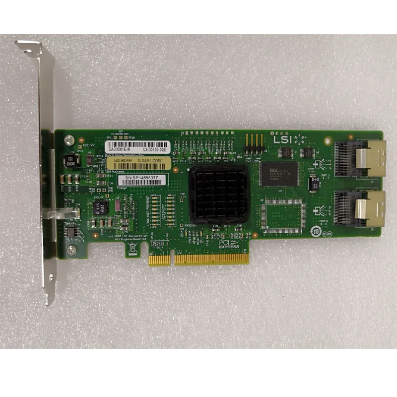 Original For LSI SAS3081E-B 1068 chip 8-port array card 3Gb PCI-E 587330-001miniSAS port RAID card