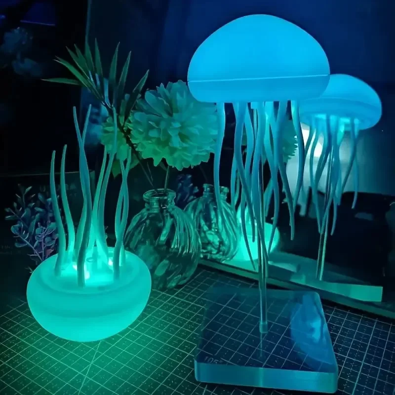 

Smart Jellyfish Lamp Floating Ornament LED Glowing Atmosphere Light Night Light Bedside Decoration Girlfriend Gift Birthday