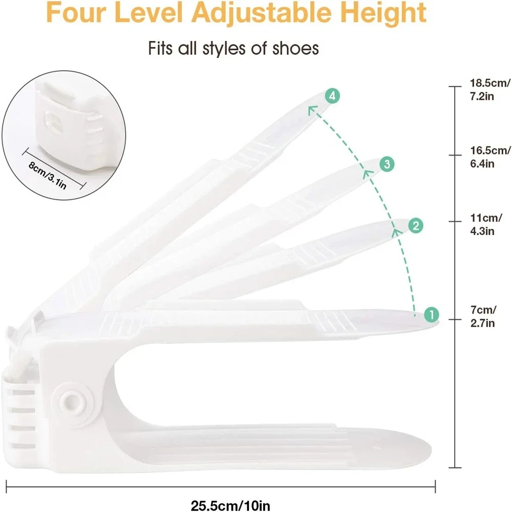 

Регулируемый органайзер для обуви, однотонная полка для обуви, подставка для обуви