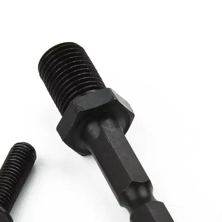 

1/4" Hex Shank Drill Chuck Adapter 3/8 "-24UNF Black Keyless Chuck Locking 2-13mm Drill Chuck Adapter Drilling Bit Accessories