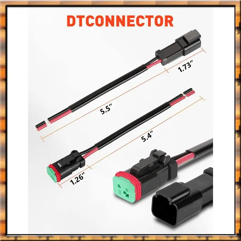 

2025 Trend2 Pin DT Connector Waterproof Automotive Electrical Connector 16 AWG Male And Female Wire Connectors For Car Truck Boa