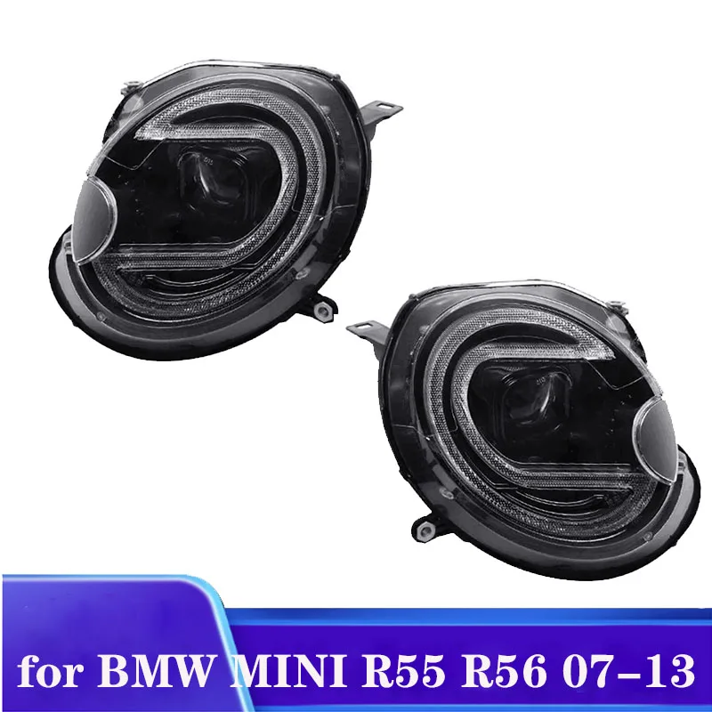

Фары в сборе для BMW Mini R55 R56 2007-2013 DRL Фара светодиодная биксеноновая лампа противотуманные фары автоаксессуары Plug and play