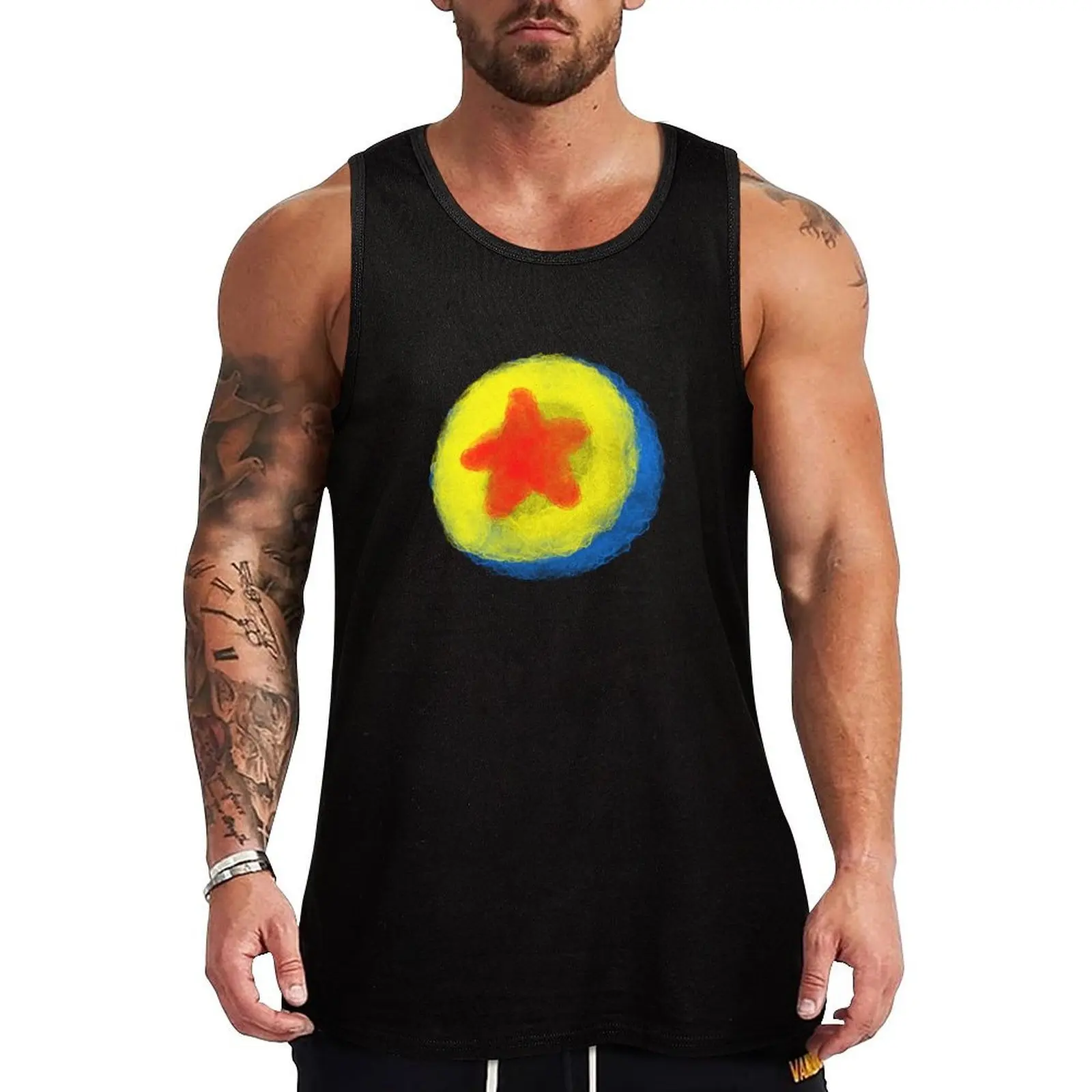 

Pixar Ball Water color Tank Top clothes for men Man gym clothes sleeveless shirt man t-shirt for men