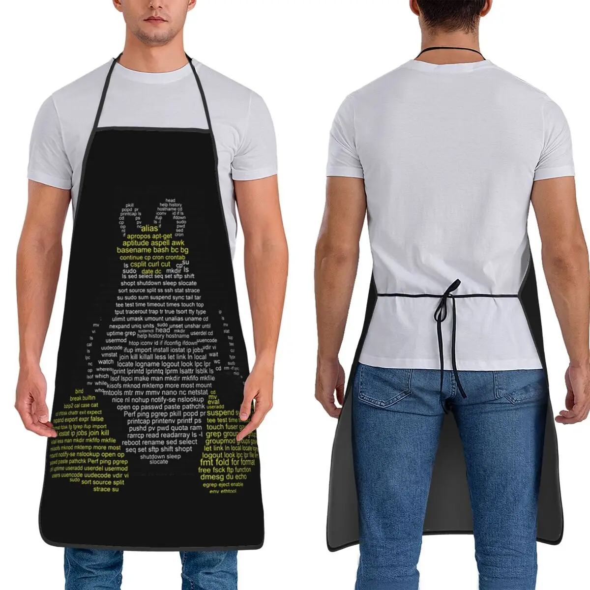 

Linux Tux - командные фартуки для шеф-повара, кулинарии, кухни, нагрудник без рукавов, кухонный сарафан для уборки для женщин и мужчин, рисование