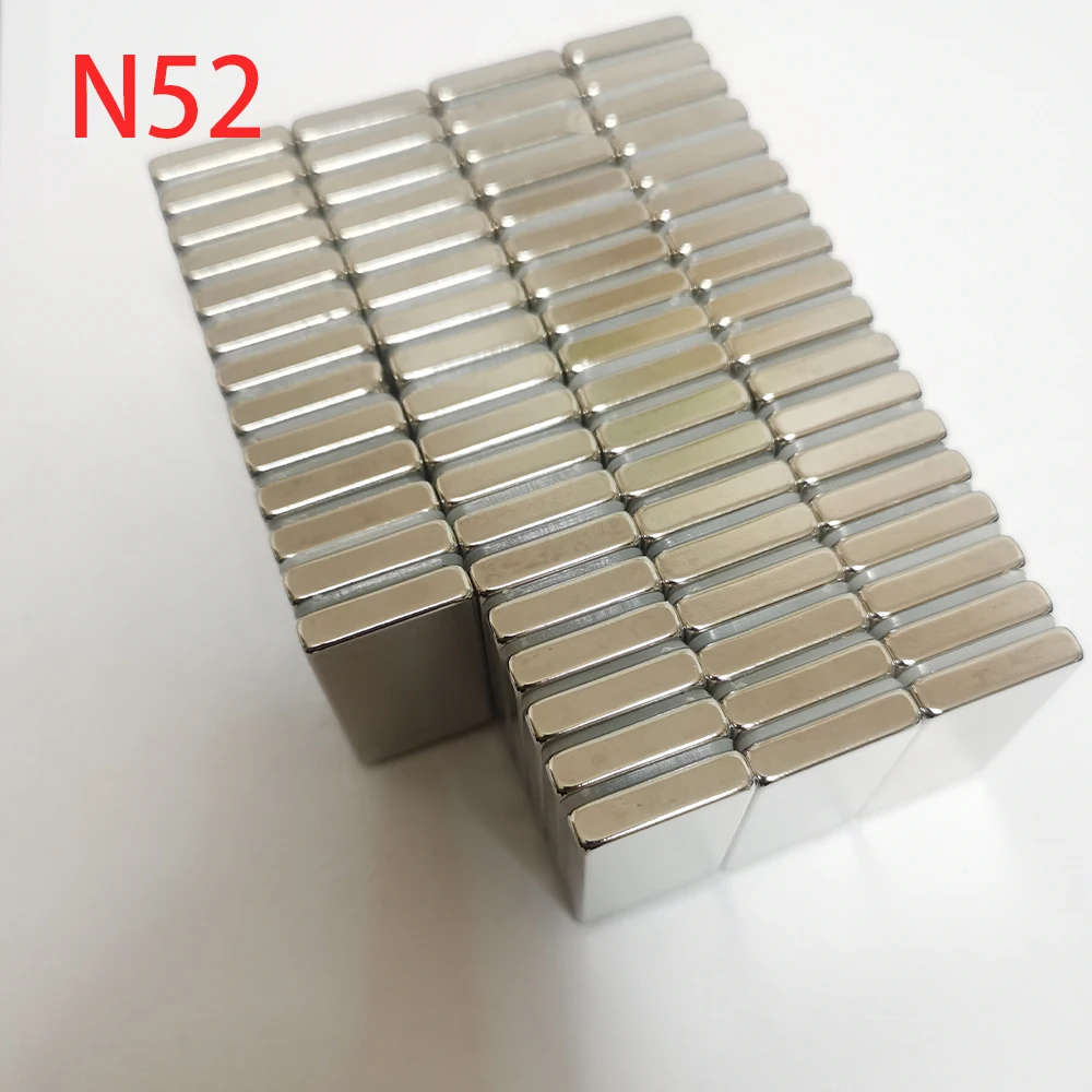 Magnet Neodymium N52 40x20x5 40X15X4 Kuat NdFeB Magnet Papan Tulis Sains Diy Alat Kulkas Penyimpanan Printer Sd
