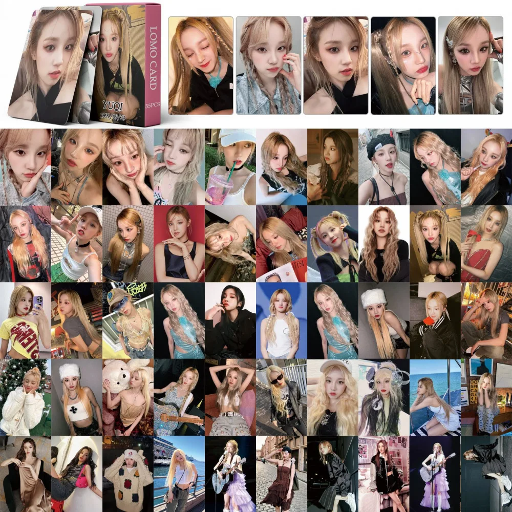 55 GIDLE Small Cards, One Dedicated Song Yuqi YUQI General Collection, Peripheral Lomo Card Photo Cards
