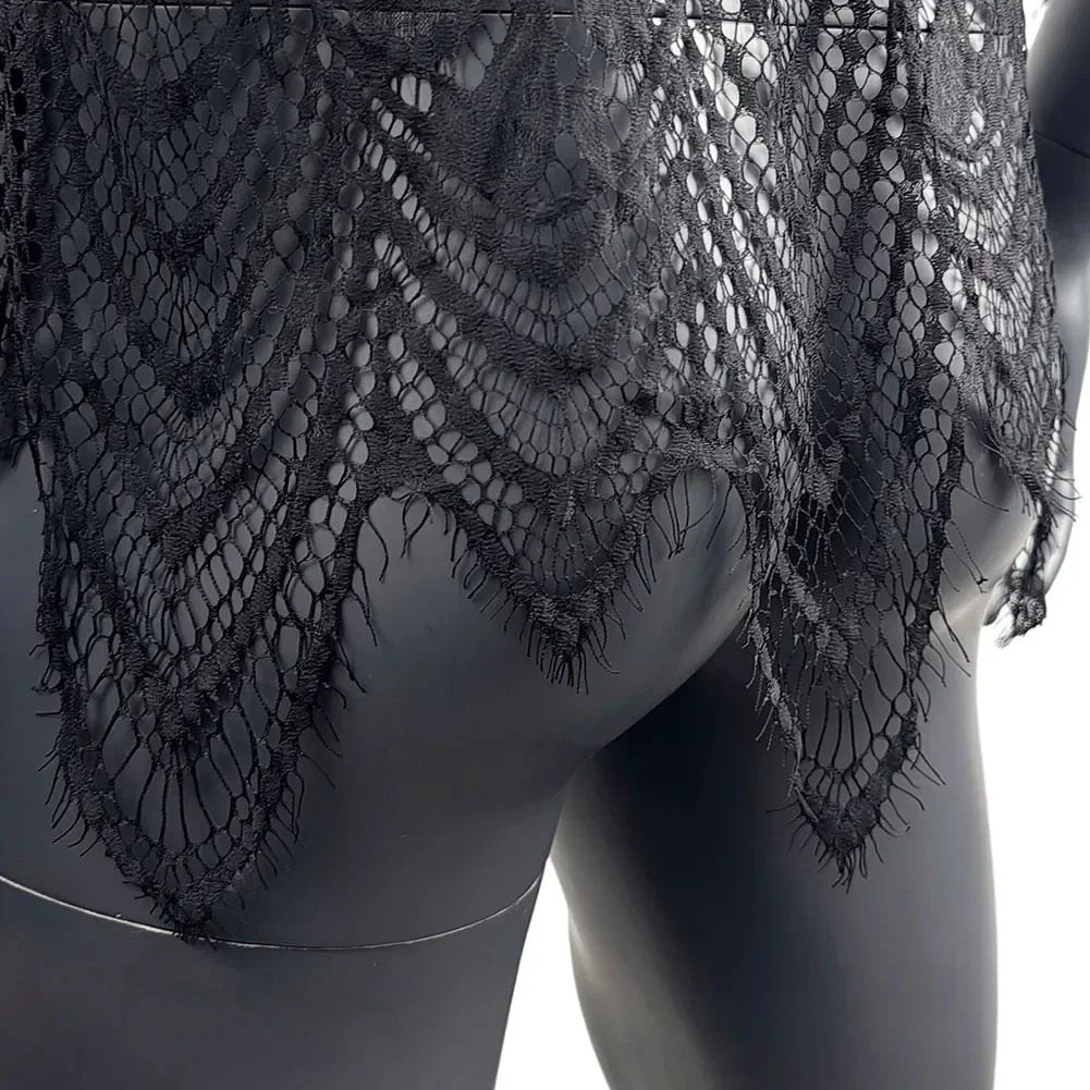 Chemises de nuit érotiques pyjama transparent pour utilisation nocturne pour dormir hommes Lingerie Sexy pyjamas 3/4 manches chemises de nuit en Nylon respirant