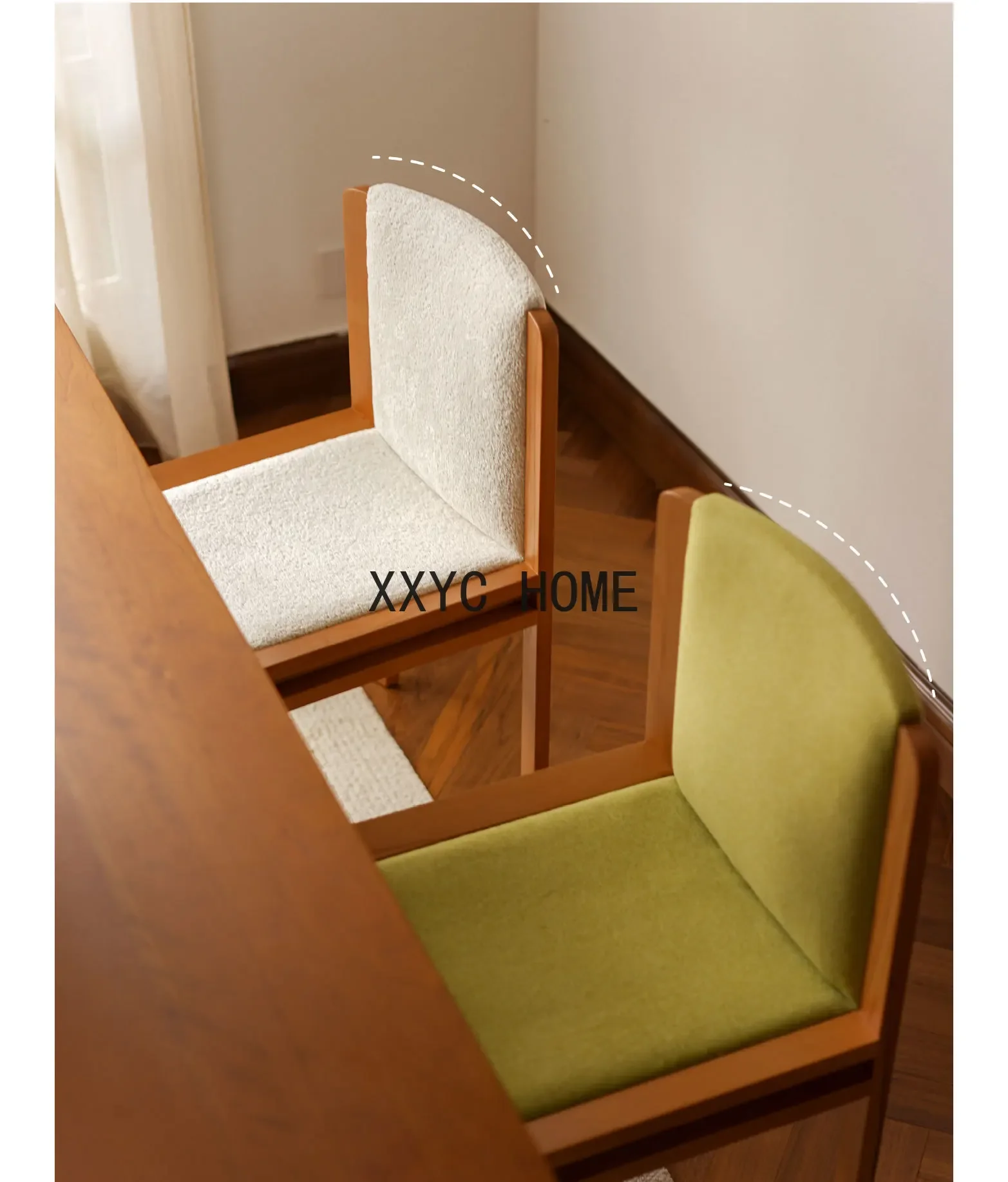 Modern Minimalist Dining Chair Dining Table Home Desk Backrest Chair Dining Room