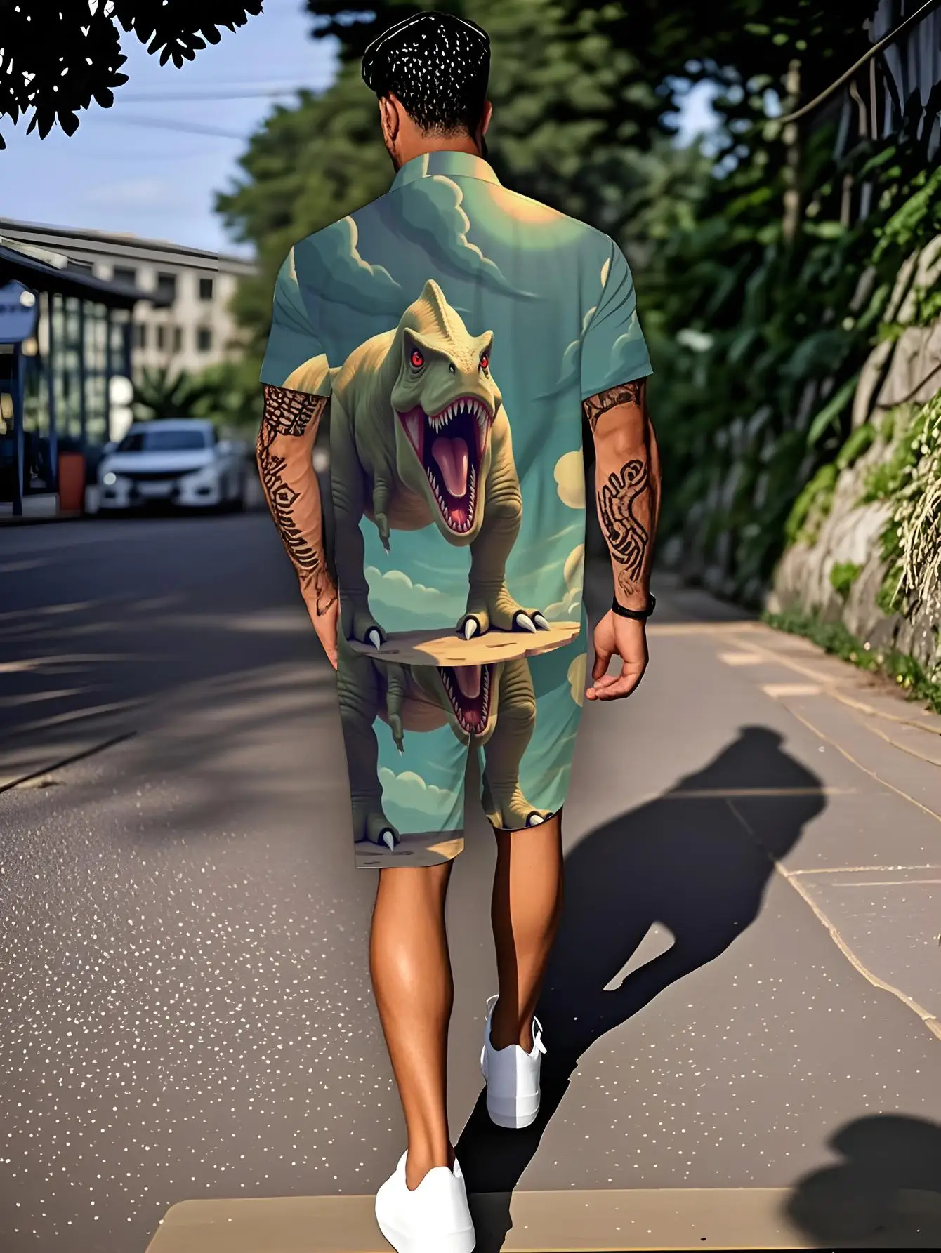 

Men's Shirt Sets 2026 Spring/Summer jogging set 3D Printed men's tracksuit Graphic sweat suit men's chandals jogging suit