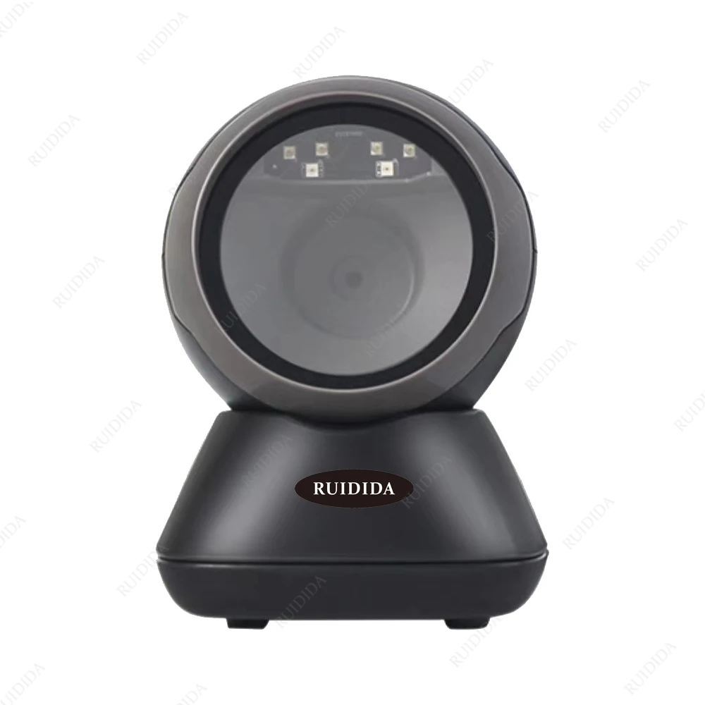 2D Desktop Barcode Scanner Omnidirectional Hands-Free Wired USB Big Barcode Reader 1D QR Screen Barcodes Scanning Scanner