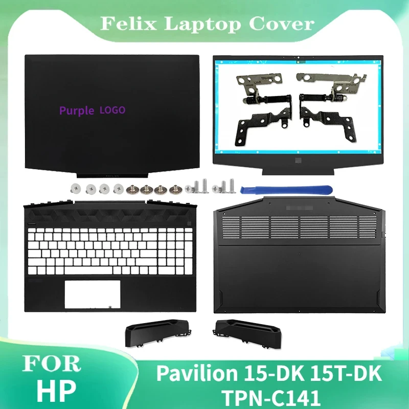 NEW Laptop Case Cover For HP Pavilion 15-DK TPN-C141 Series LCD Back Cover/Front bezel/Hinges/Palmrest Upper Case/Bottom Case