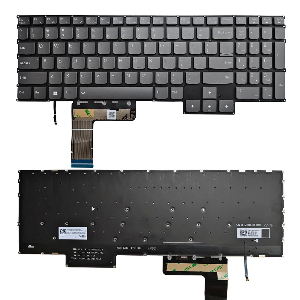 New For Lenovo Y7000P IRH8 R7000P 2023 G5000 APH8 LOQ 15APH8 US Keyboard SN21K23308