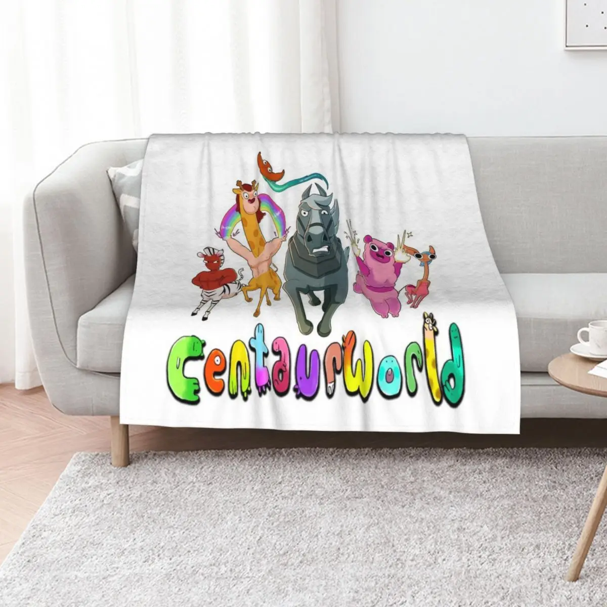 

Centaurworld Throw Blanket Kid'S halloween Luxury Throw Cute Plaid Blankets