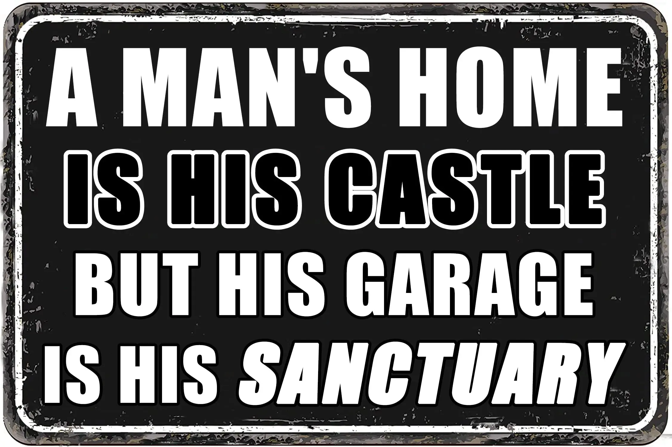 Vintage Man Cave Sign For Men Gifts Garage Signs Wall Decor Tin Signs 12