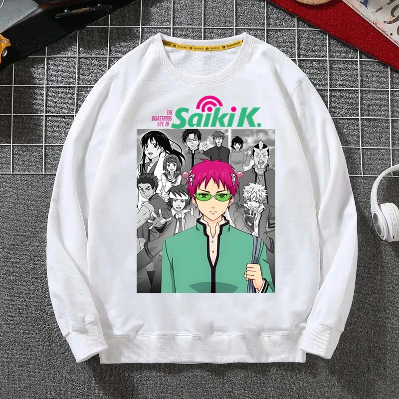 

Saiki K Kusuo No Psi Nan Hoodies Spring Autumn Casual Hoodies Men's The Disastrous Life Of Saiki Hoodies Sweatshirt Tops