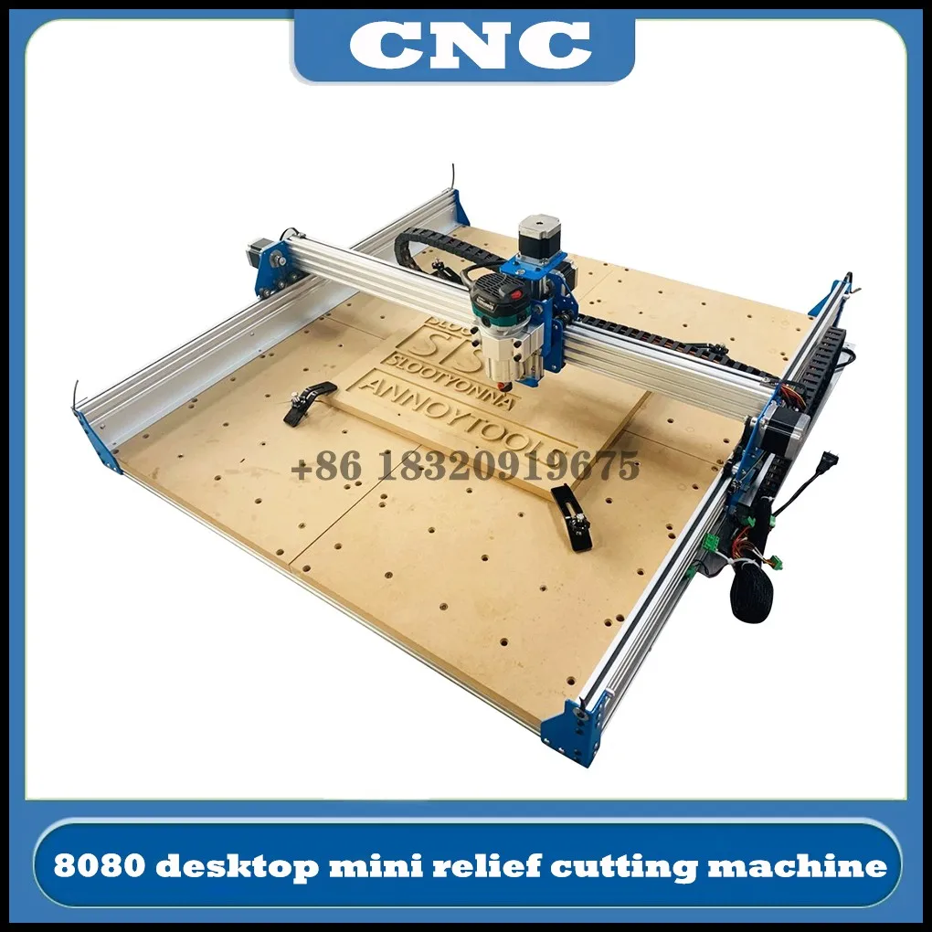 CNC 8080 desktop spindle engraving machine small mini laser cutting punching slotting relief Hot DIY