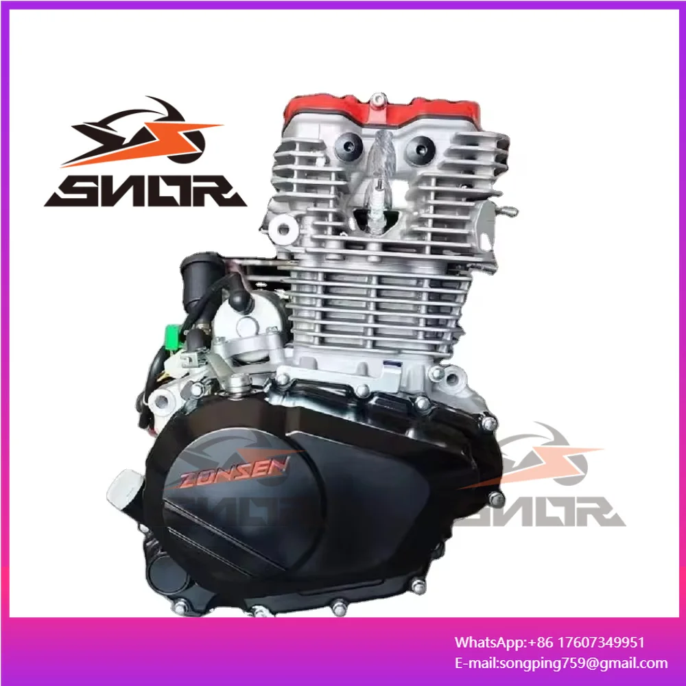 

CNSNR 300cc Engine Zongshen CB300RL Electric Start 4 Valve 4 Stroke Zs175fmm Zongshen Engine Motorcycle Engine Assembly 6 Speed