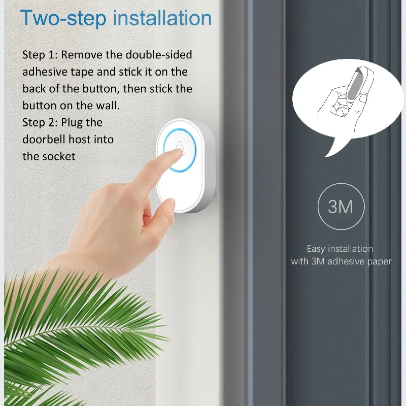 TUGARD Tuya WiFi Smart Wireless Doorbell Alarm System Anti Theft and Fire Prevention for Smart Life Family Safety Protection