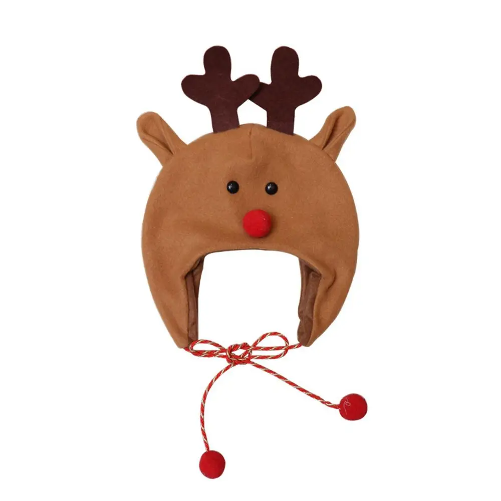 

Warm Lovely Christmas Gift Winter Santa Claus Elk Christmas Hat Korean Style Caps Christmas Decoration Women Cartoon Beanies