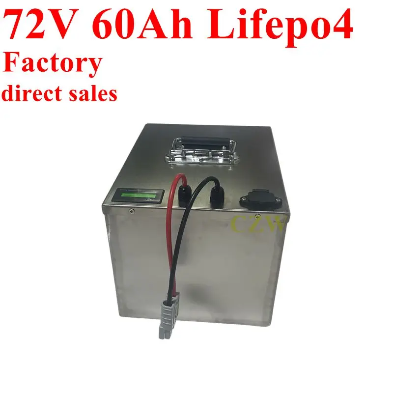 

Литиевая батарея CZW 72 В 60 Ач lifepo4 BMS 24S для 8000 Вт 3500 Вт, велосипед, скутер, мотоцикл, мотоцикл + зарядное устройство 10 А