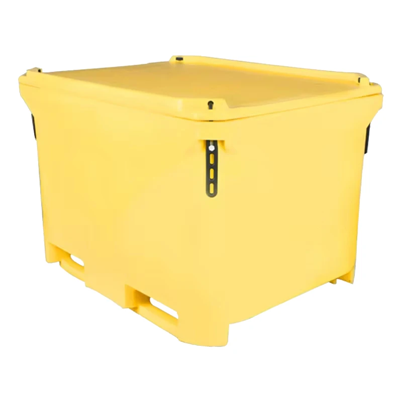 330L Rotomolded Fish Transport Tote LLDPE Live Fish Storage Container with PU Insulation for Food Storage Insulated fish tub