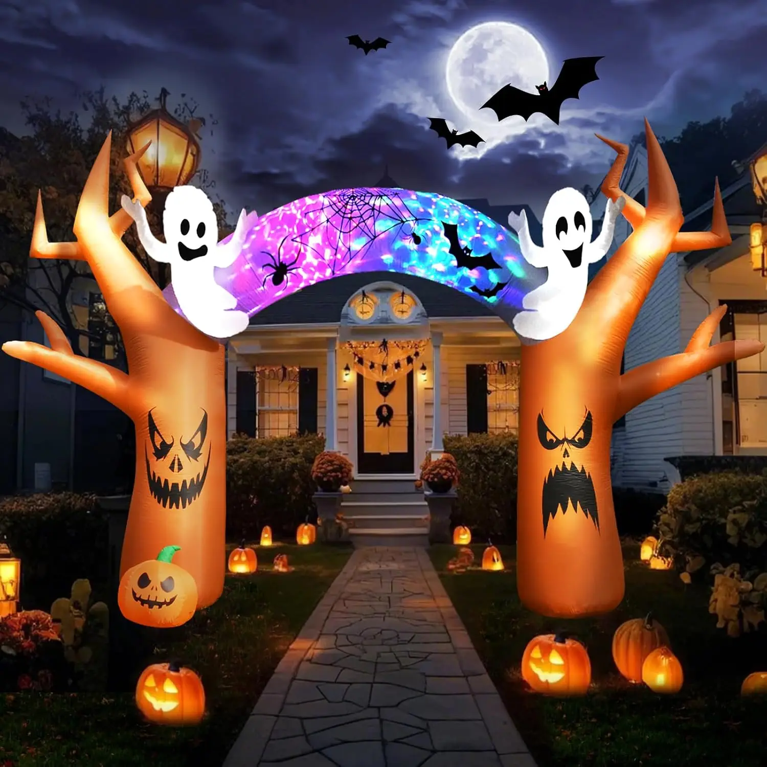 17 Ft Halloween Inflatable Tree Arch Outdoor Yard Decoration