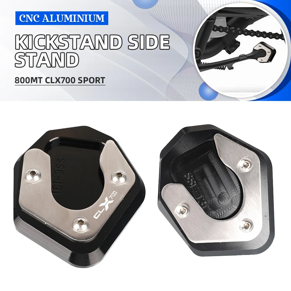 

FOR CFMOTO 800MT N39° CLX700 Sport 2020 2021 2022 2023 Motorcycle Foot Side Stand Pad Plate Kickstand Enlarger Support Extension