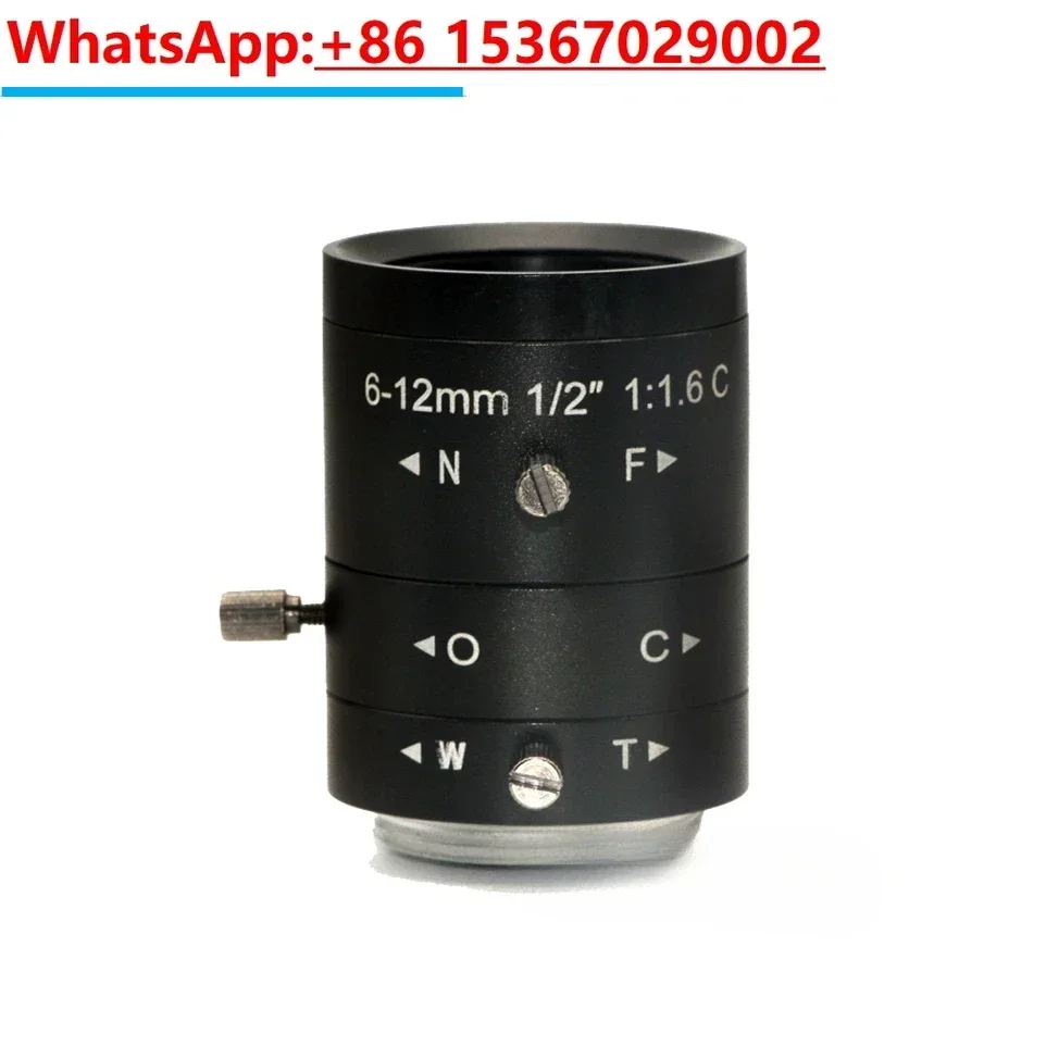 3 million high-definition industrial camera lens zoom 6-12mm 1/2 C port distortion free CCD camera vision