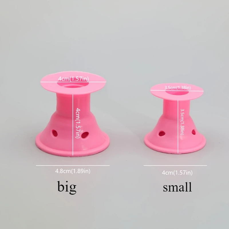 5 قطع من مكواة تجعيد الفطر اليدوية المصنوعة من السيليكون الكسول مناسبة لجميع الشعر. بكرات الشعر أدوات الشعر #4