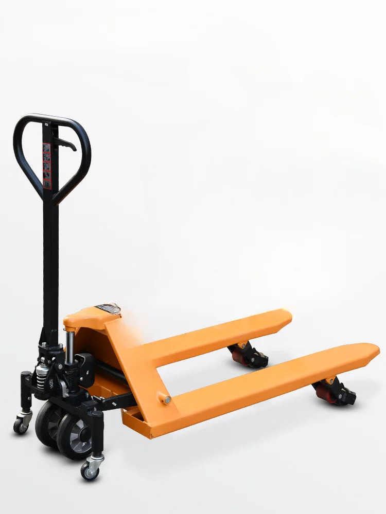 Four-way hand-pushed hydraulic forklift 2 tons hydraulic truck lifting pallet truck small shovel trailer