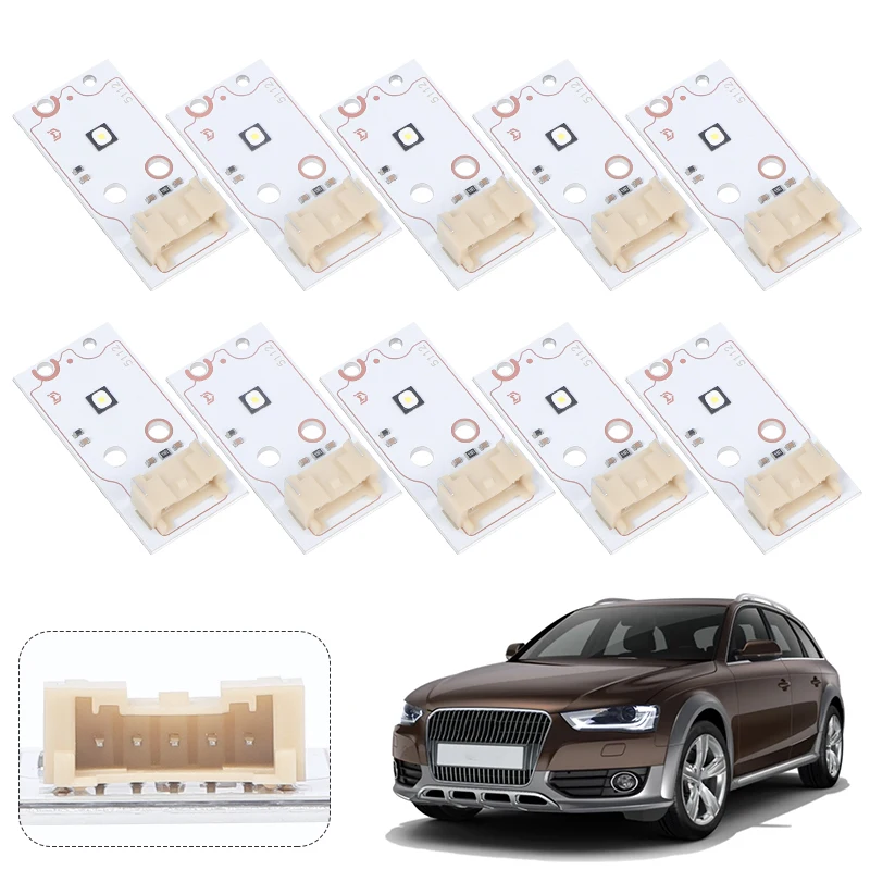 

1/4/10 шт. белый источник света Angel Eyes DRL светодиодные чипы дневных ходовых огней для Audi A4L A4 S4 B8 8K A5 2013-2016 P12126