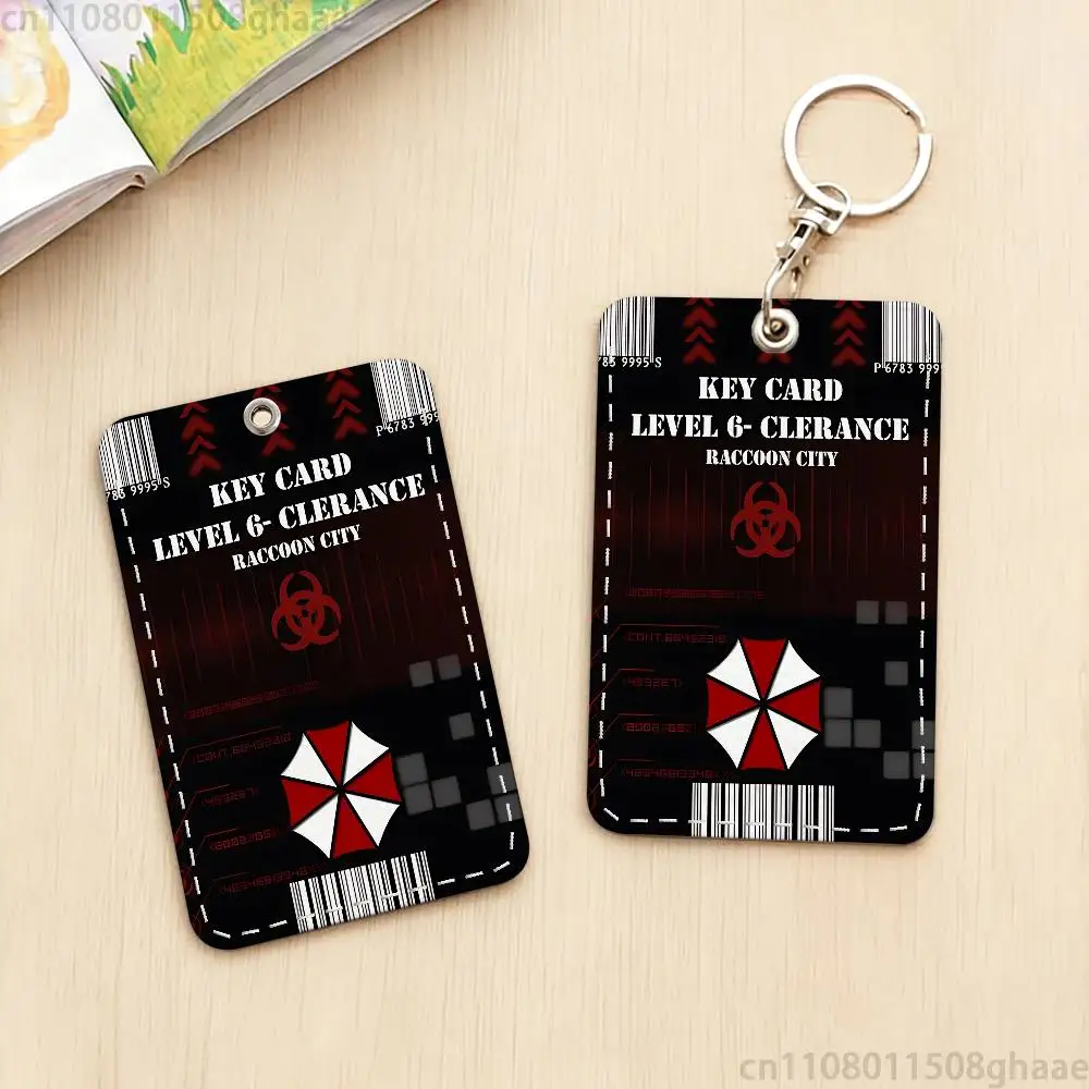 Game R-Resident E-Evil-S  Holder Keychain For Bank Business Work Card Holder Student Card Protective Case Bus Card
