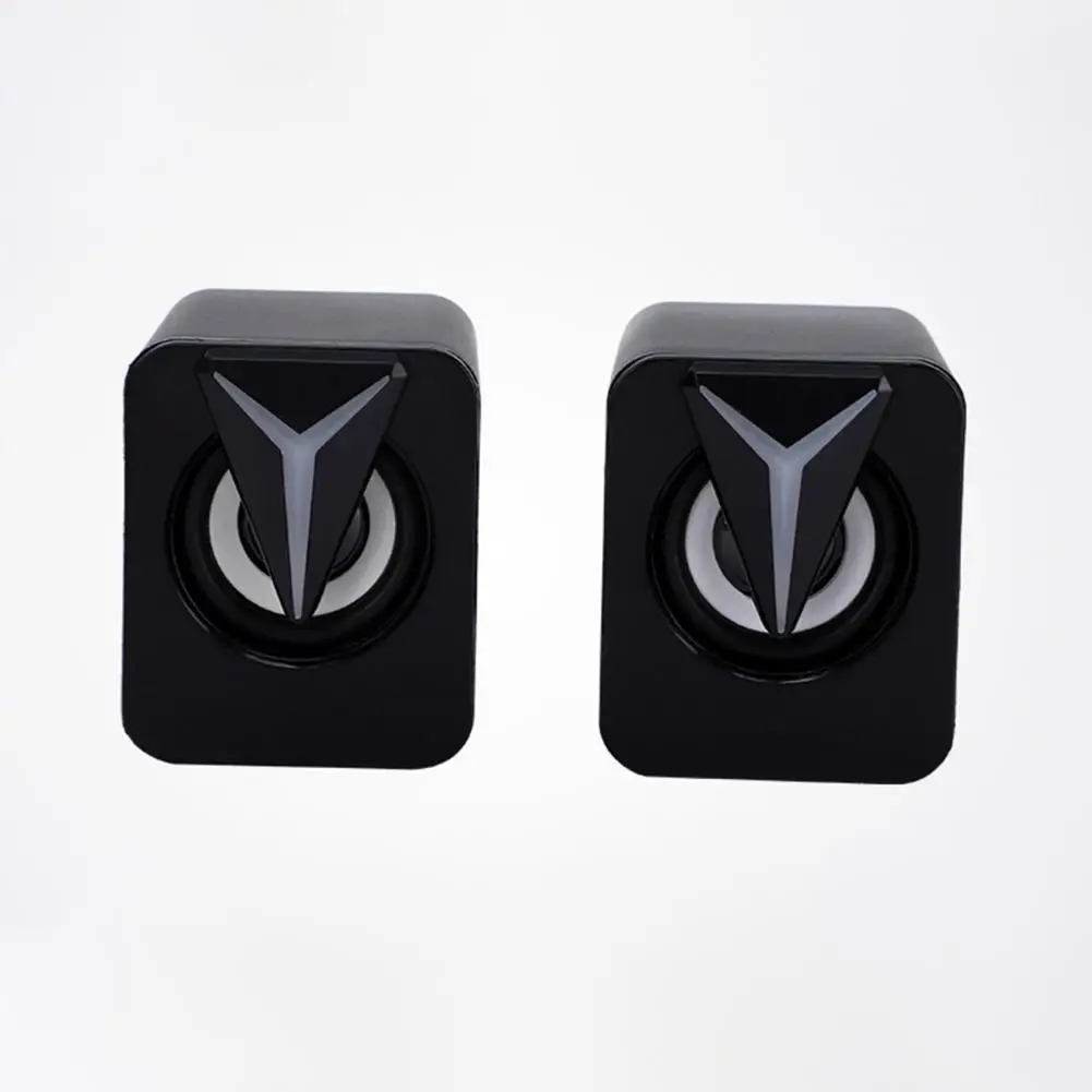 Speaker Desktop portabel, Speaker Usb Mini portabel dengan lampu Rgb untuk komputer Laptop kotak suara Surround Virtual untuk Desktop