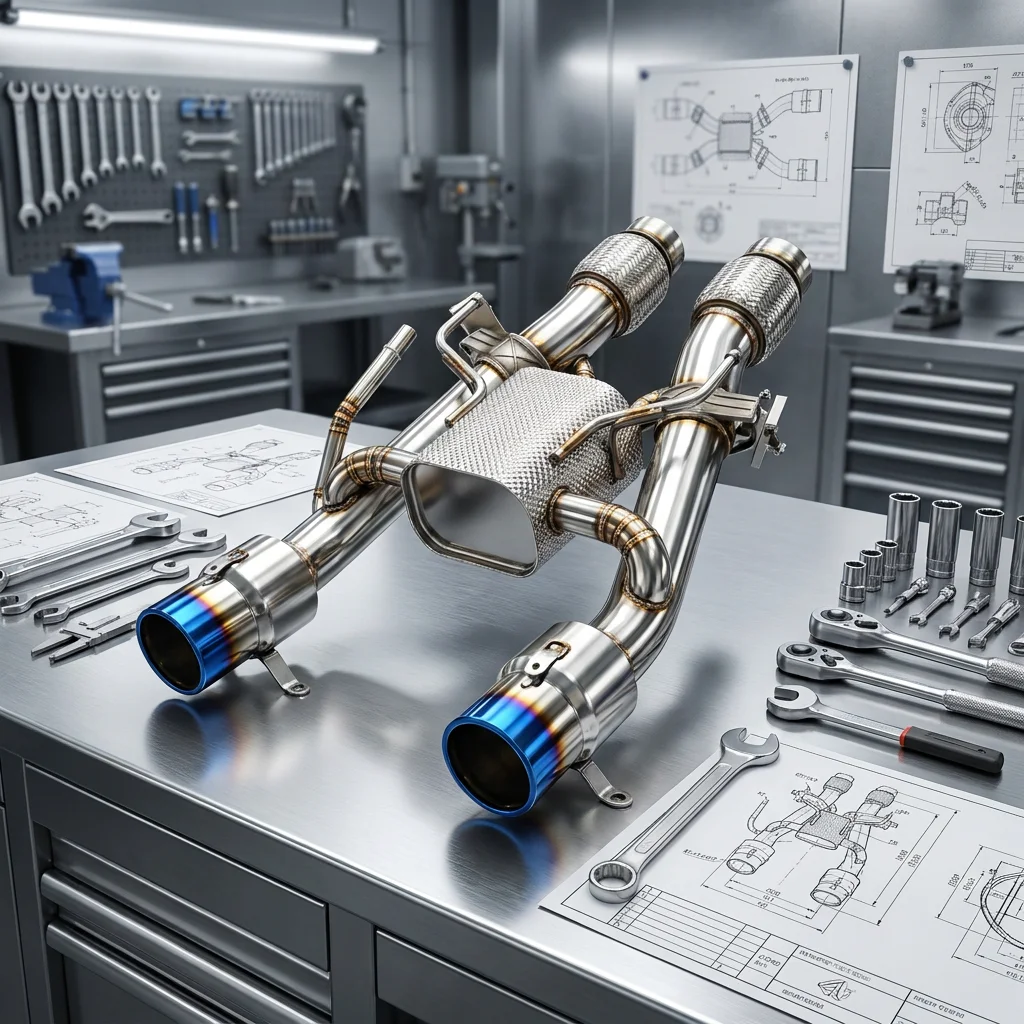 CSZ For Mclaren Artura 3.0T V6 Titanium Axleback Muffler Exhaust Pipes With Exclusive Tips