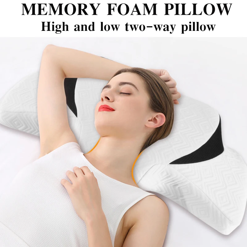 

Orthopedic Support Pillows Sleeping Odorless Contour Cervical Pillows For Neck Pain Ergonomic Memory Foam Neck Pillow