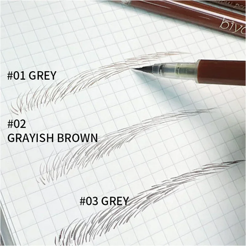 0.01 มม.ดินสอเขียนคิ้ว Sweat-proof Ultra Fine Liquid Eyeliner โกหก Silkworm ปากกายาวนานกันน้ําแต่งหน้า Eye เครื่องสําอาง