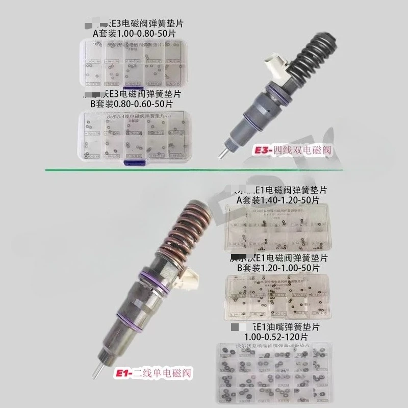 ينطبق، V o l v o 2-pin 4-pin حاقن الملف اللولبي صمام الربيع تعديل طوقا #3