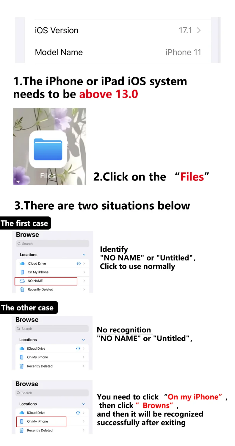 Byscoon 2 en 1 USB Lightning vers TF lecteur de carte SD pour Apple iPhone 14 13 12 Pro Max 3.0 OTG adaptateur caméra Photo convertisseur de données