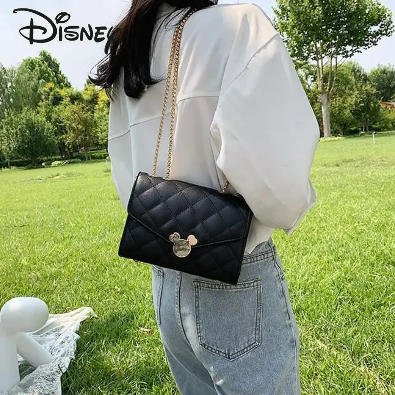 Disney-mickey bolsa de ombro feminina, bolsa mensageiro dos desenhos animados, marca de luxo, alta qualidade, moda, nova