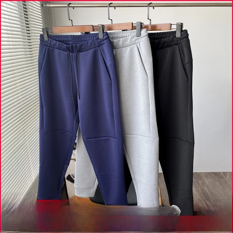 

Men's Autumn Winter Elastic Air Layer Fabric Sports Casual Pants 3D Tailoring Youth Vitali Sle Regular Thin Long Tro...