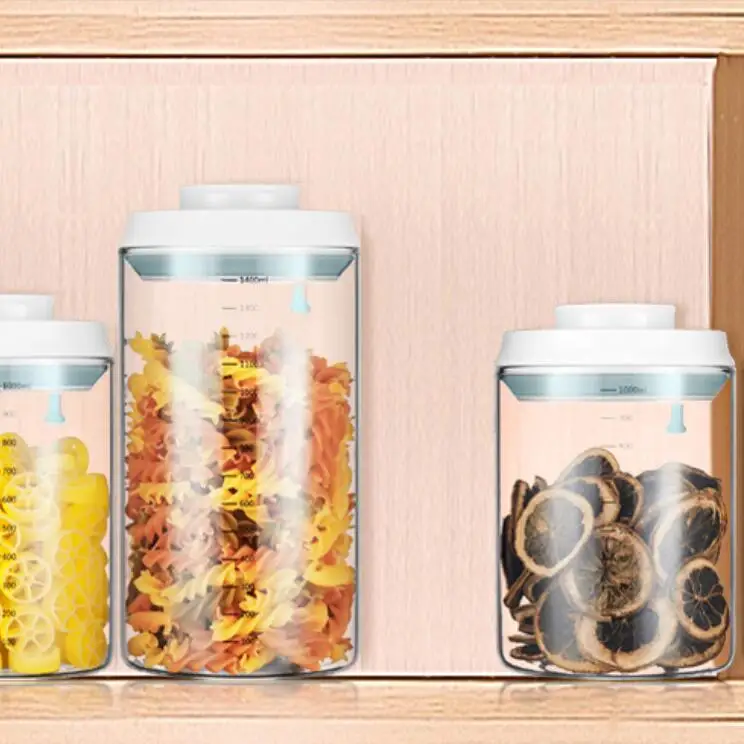 Home Use Tin Container Canister Seal Reusable Pot Food Storage Container Air Tight