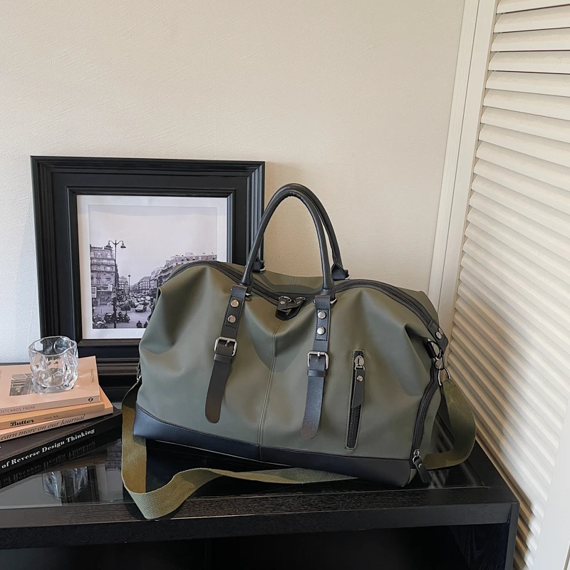 

Stylish High-Capacity Durable Unisex Travel Tote Bag with Separate Shoe Compartment Lightweight Center Travel Luggage Bag Men's