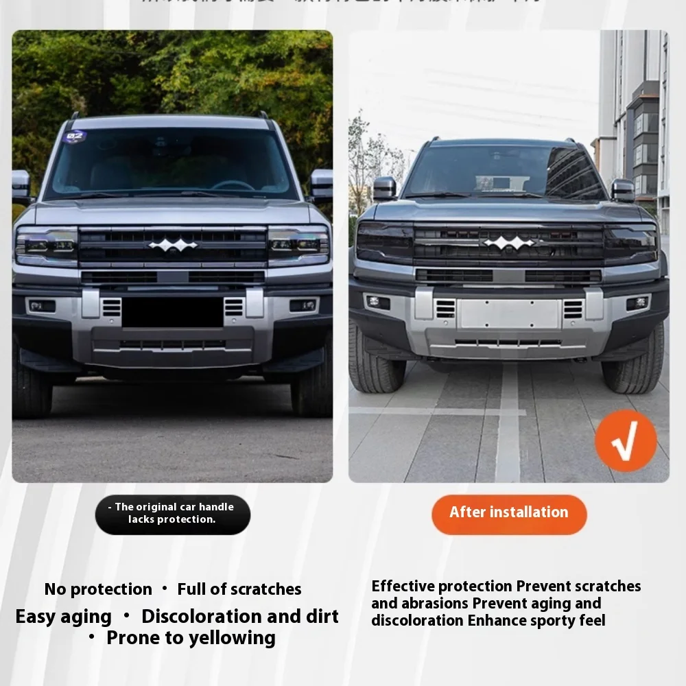 BYD Leopard 5 Smoked Headlight & Taillight Film - Image 6